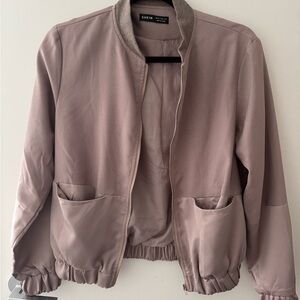 SHEIN Women's Soft Pink Bomber Jacket